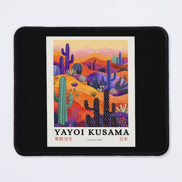 Item preview, Yayoi Kusama Cactus Desert Poster 1987 - Vibrant Colorful Landscape Wall Art Print, Japan Modern Art designed and sold by ArleenCostums.