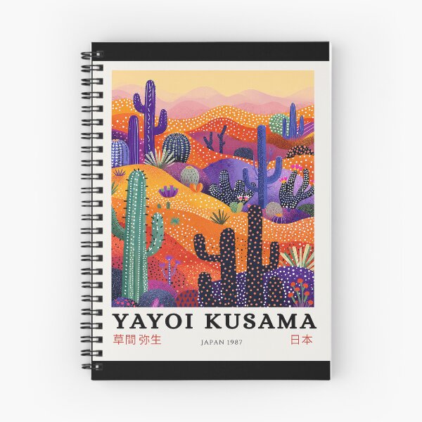 Item preview, Yayoi Kusama Cactus Desert Poster 1987 - Vibrant Colorful Landscape Wall Art Print, Japan Modern Art designed and sold by ArleenCostums.
