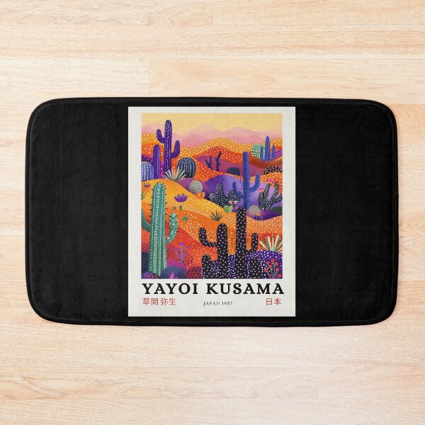 Item preview, Yayoi Kusama Cactus Desert Poster 1987 - Vibrant Colorful Landscape Wall Art Print, Japan Modern Art designed and sold by ArleenCostums.
