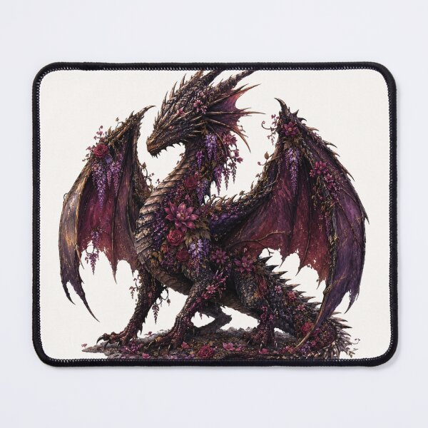 Item preview, Flower Dragon | Botanical Fantasy Dragon designed and sold by MiniVitan.