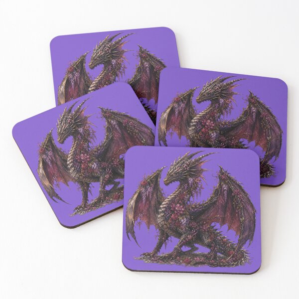 Item preview, Flower Dragon | Botanical Fantasy Dragon designed and sold by MiniVitan.