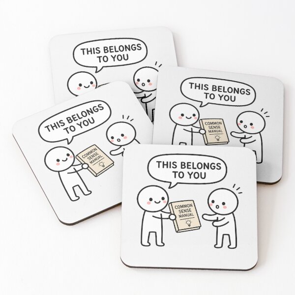 Item preview, Common Sense Manual Funny Sticker designed and sold by MonkiFlipp.