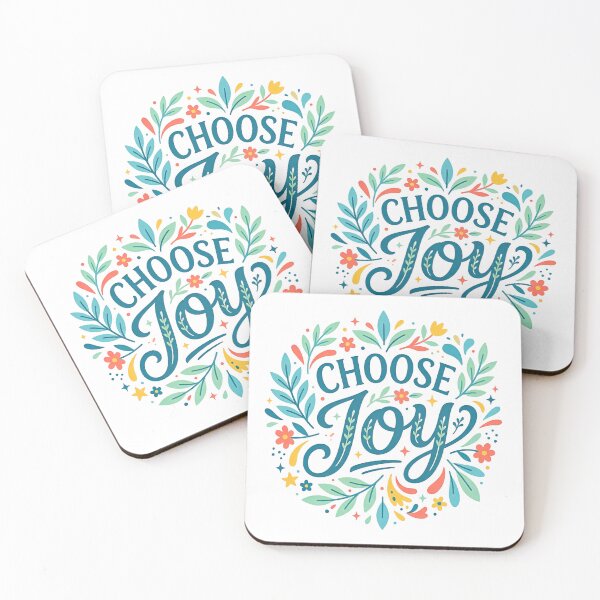 Item preview, Choose Joy Blue: Typo Series designed and sold by emeraldazalea.