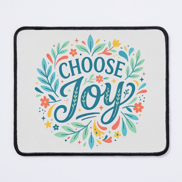 Item preview, Choose Joy Blue: Typo Series designed and sold by emeraldazalea.