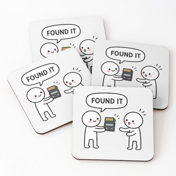 Item preview, Found Your Memory Funny Sticker designed and sold by MonkiFlipp.