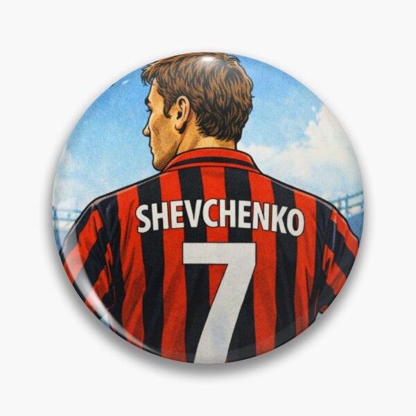 Item preview, Sheva - Retro Shevchenko AC Milan shirt. designed and sold by Tony Panini Retro.