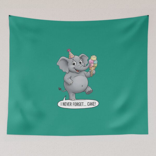 Item preview, Cute and Funny Elephant designed and sold by Mattigiov.
