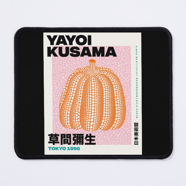 Item preview, Yayoi Kusama Orange Pumpkin Poster 1998 - Iconic Polka Dot Wall Art Print, Tokyo Pink Background designed and sold by Susanspy007.
