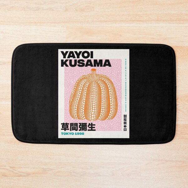 Item preview, Yayoi Kusama Orange Pumpkin Poster 1998 - Iconic Polka Dot Wall Art Print, Tokyo Pink Background designed and sold by Susanspy007.
