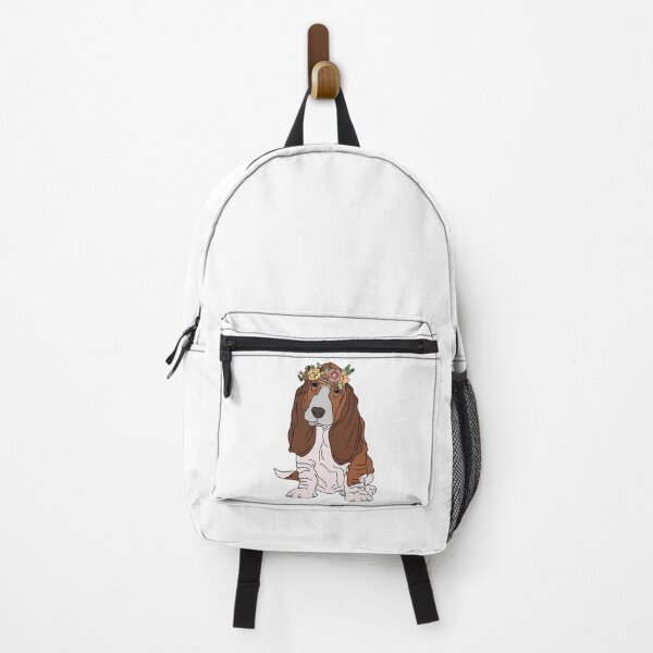 Item preview, Basset Hound With Flower Crown designed and sold by pipiapett.