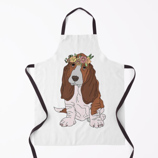 Item preview, Basset Hound With Flower Crown designed and sold by pipiapett.