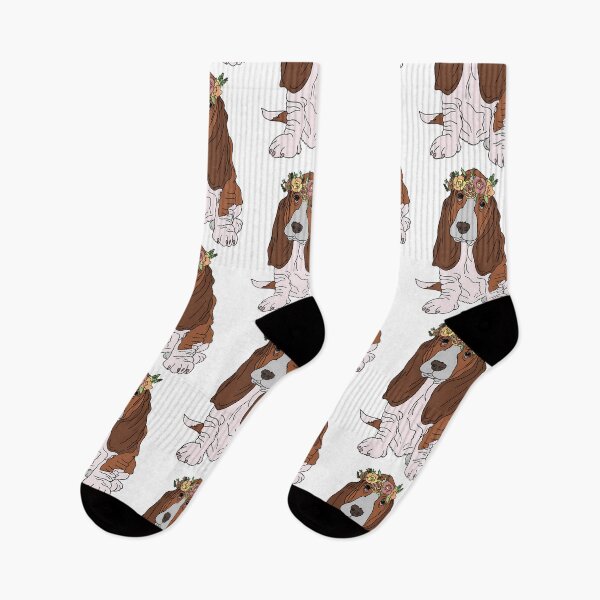 Item preview,  Basset Hound With Flower Crown designed and sold by pipiapett.