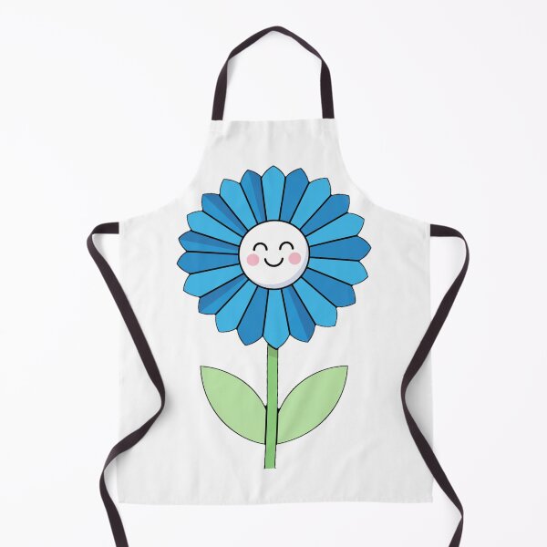 Item preview, Cute Smiling Blue Daisy Flower designed and sold by Khanworld.