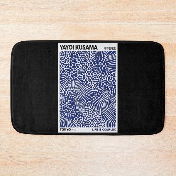 Item preview, Yayoi Kusama Life is Complex Poster 1998 - Blue White Dots Wall Art Print, Tokyo Abstract Decor designed and sold by ArleenCostums.