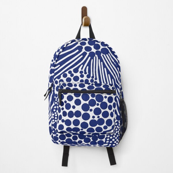 Item preview, Yayoi Kusama Life is Complex Poster 1998 - Blue White Dots Wall Art Print, Tokyo Abstract Decor designed and sold by ArleenCostums.