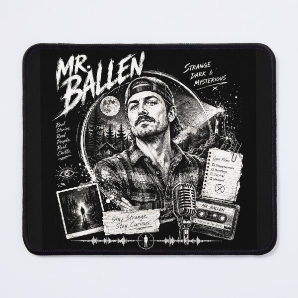 Item preview, Mr Ballen Strange Dark Mysterious Podcast Art designed and sold by Abidel.