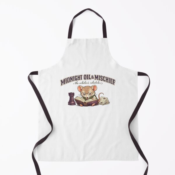 Item preview, Midnight Oil and Mischief The Scholar's Schedule Cute Rat Funny Pun designed and sold by Yellowriversss.