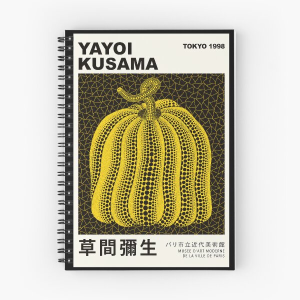Item preview, Yayoi Kusama Yellow Pumpkin Poster 1998 - Iconic Polka Dot Wall Art Print, Tokyo Black Background designed and sold by DebraGiftShop.
