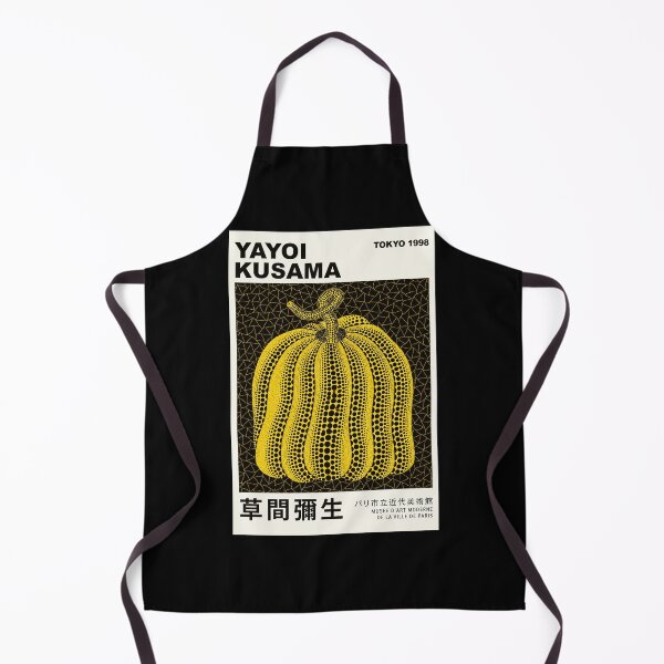 Item preview, Yayoi Kusama Yellow Pumpkin Poster 1998 - Iconic Polka Dot Wall Art Print, Tokyo Black Background designed and sold by DebraGiftShop.
