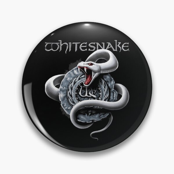 Item preview, Whitesnake White Coiled Snake Emblem designed and sold by AnimeSto.