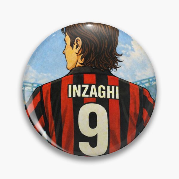 Item preview, Superpippo - Retro Inzaghi AC Milan shirt. designed and sold by Tony Panini Retro.
