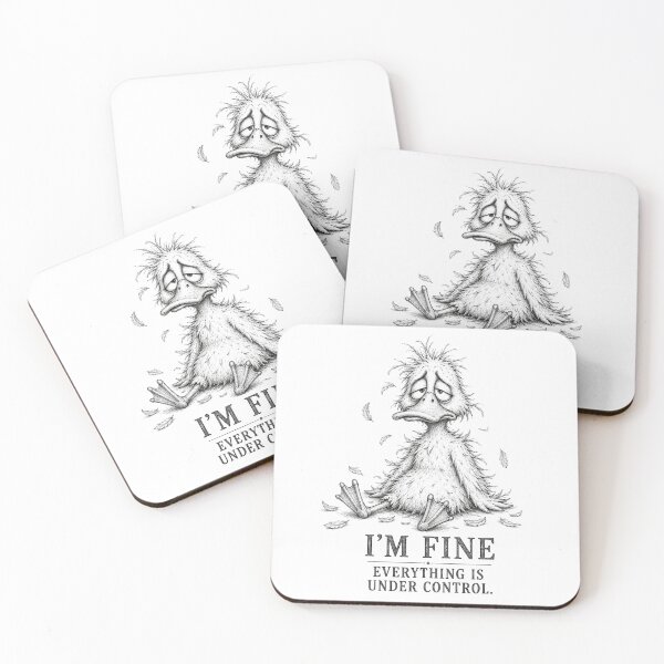 Item preview, I'm Fine. Everything Is Under Control. – Funny Duck Illustration designed and sold by ByAnad.