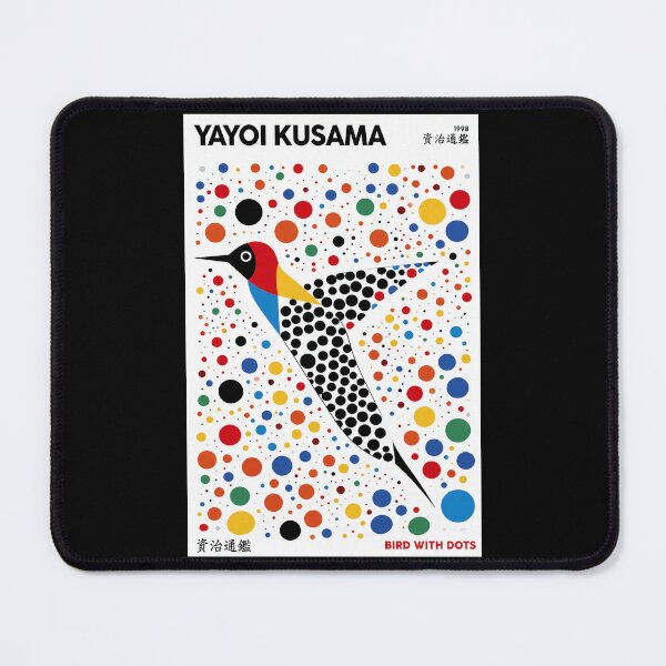 Item preview, Yayoi Kusama Bird with Dots Poster 1998 - Colorful Polka Dot Bird Wall Art Print, Tokyo Art Decor designed and sold by ArleenCostums.