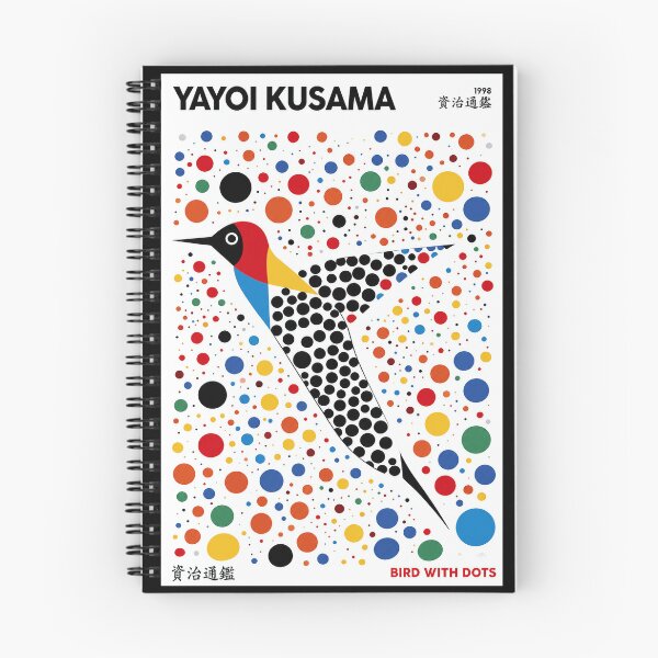 Item preview, Yayoi Kusama Bird with Dots Poster 1998 - Colorful Polka Dot Bird Wall Art Print, Tokyo Art Decor designed and sold by ArleenCostums.