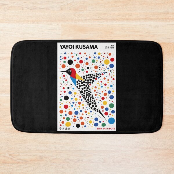Item preview, Yayoi Kusama Bird with Dots Poster 1998 - Colorful Polka Dot Bird Wall Art Print, Tokyo Art Decor designed and sold by ArleenCostums.