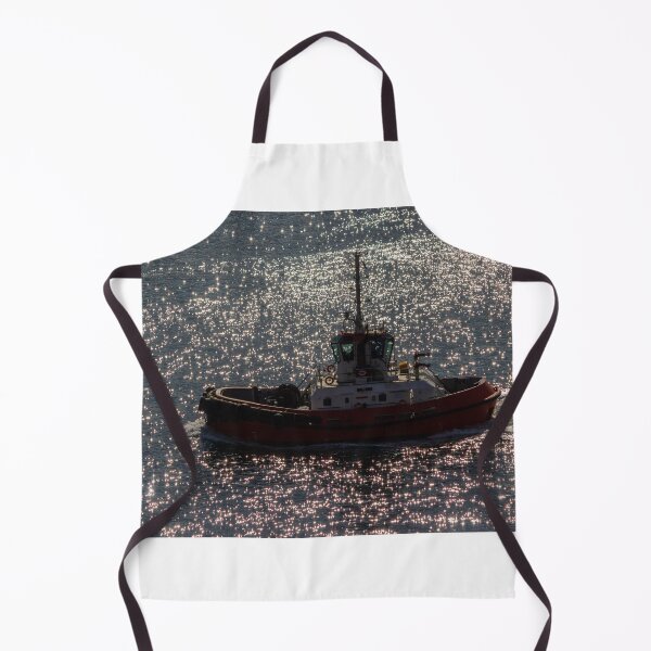 Item preview, Red Tugboat Cruising Through Sparkling Sunlit Water With Sea Reflections and Harbor Work-boat Activity designed and sold by Nmallia.