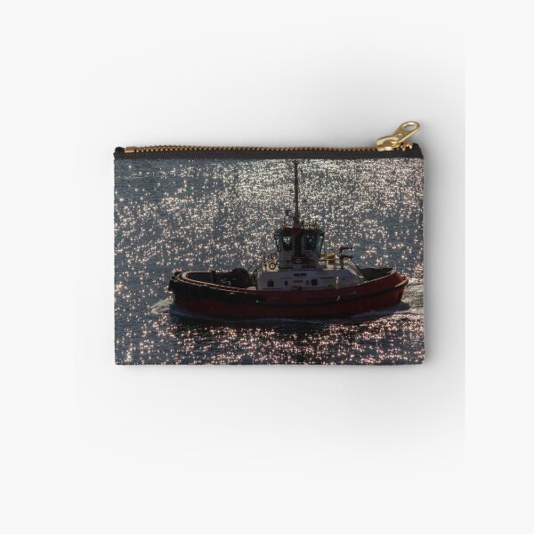 Item preview, Red Tugboat Cruising Through Sparkling Sunlit Water With Sea Reflections and Harbor Work-boat Activity designed and sold by Nmallia.