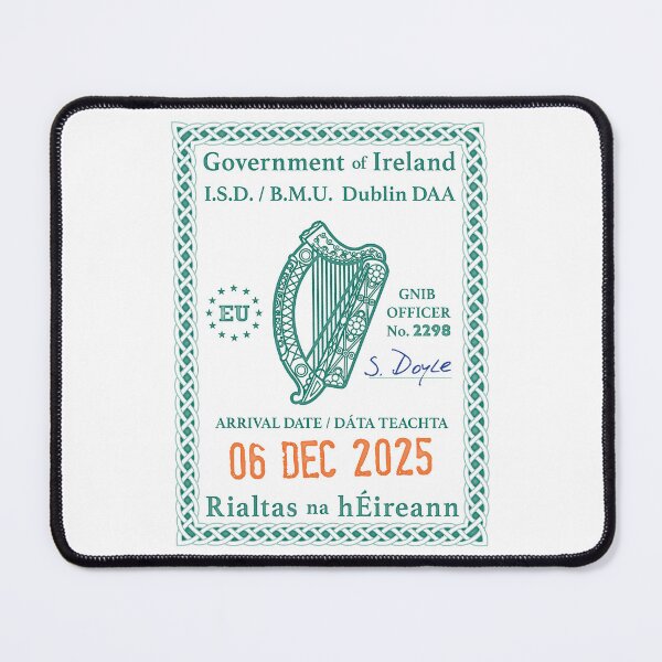 Item preview, Passport Stamp - Dublin, Ireland designed and sold by travelwitheric.