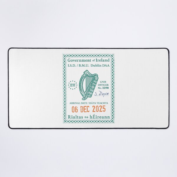 Item preview, Passport Stamp - Dublin, Ireland designed and sold by travelwitheric.