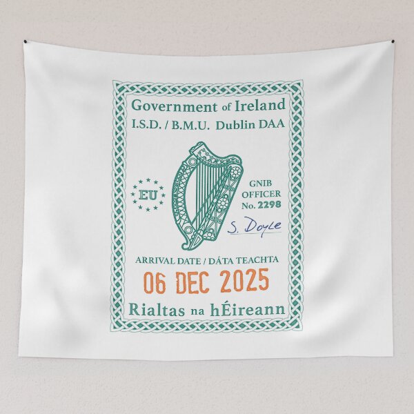 Item preview, Passport Stamp - Dublin, Ireland designed and sold by travelwitheric.