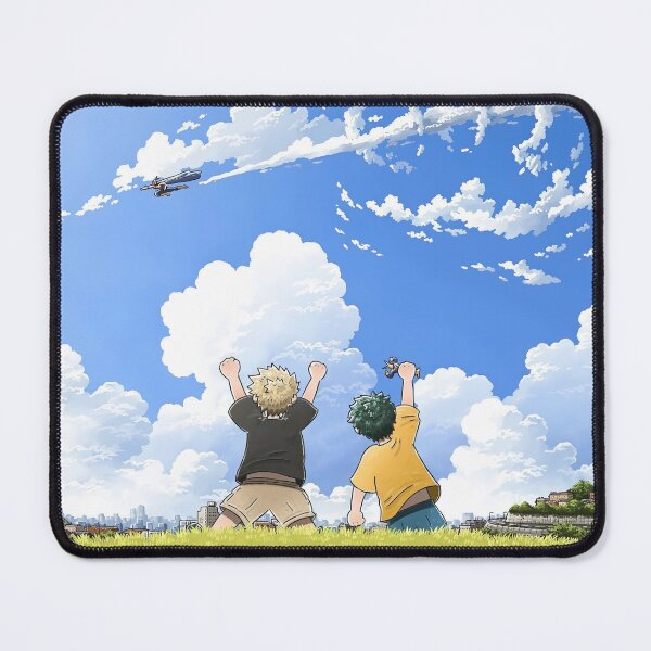 Item preview, Young Bakugo and Deku Looking at Sky designed and sold by PRINTATSTUDIO.