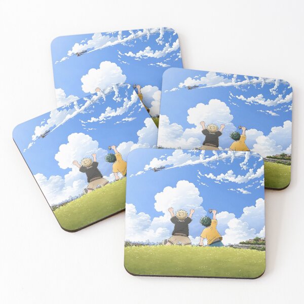Item preview, Young Bakugo and Deku Looking at Sky designed and sold by PRINTATSTUDIO.