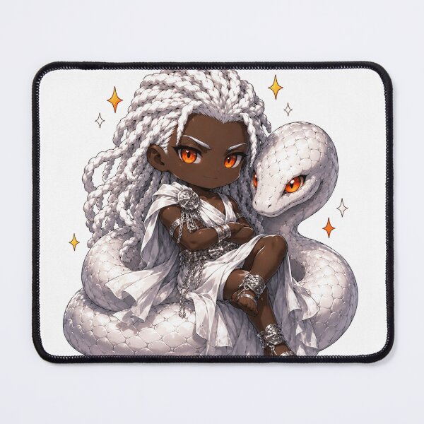 Item preview, Roi Chibi Dahomey avec Serpent blanc designed and sold by Yomikiru.