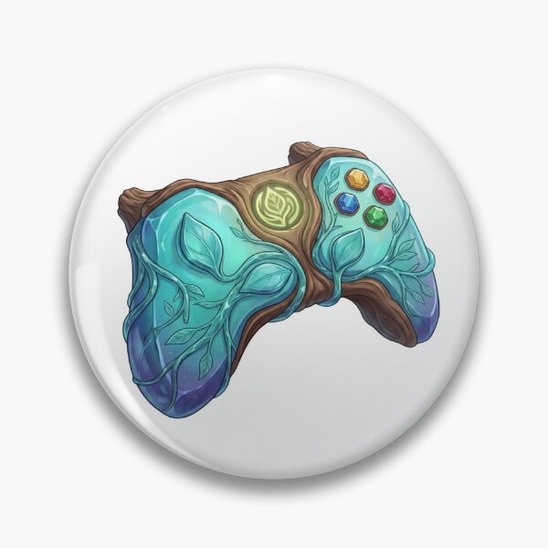 Item preview, Enchanted Nature Crystal Game Controller - Nature Core Gamer designed and sold by Dzblack.