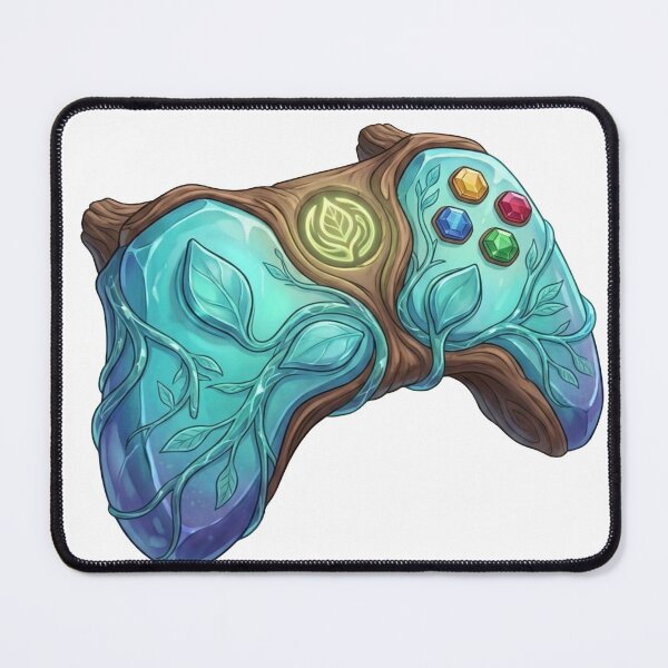 Item preview, Enchanted Nature Crystal Game Controller - Nature Core Gamer designed and sold by Dzblack.