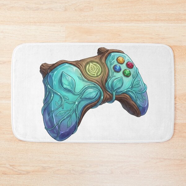 Item preview, Enchanted Nature Crystal Game Controller - Nature Core Gamer designed and sold by Dzblack.