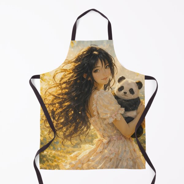 Item preview, Anime Girl Hugging a Baby Panda designed and sold by m-y-A-I-A-R-T-.