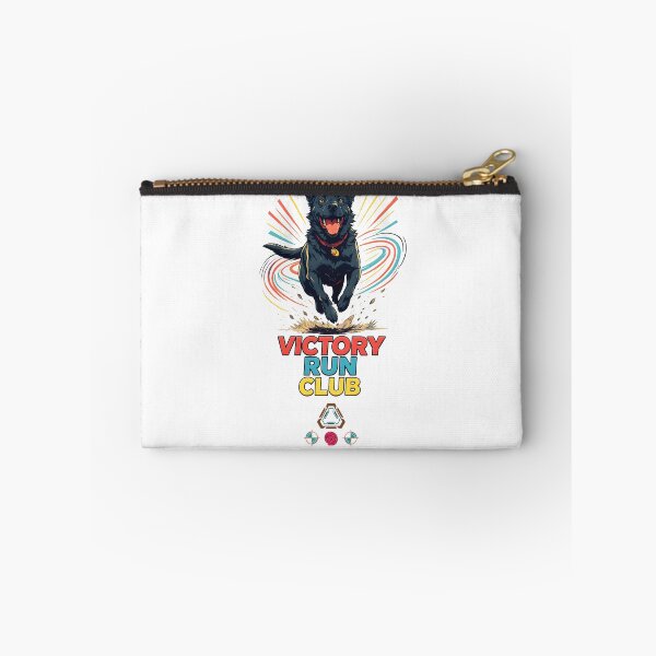 Item preview, Victory Run Club - Dynamic Black Dog Sprint Art designed and sold by Whimsy Trail Co.