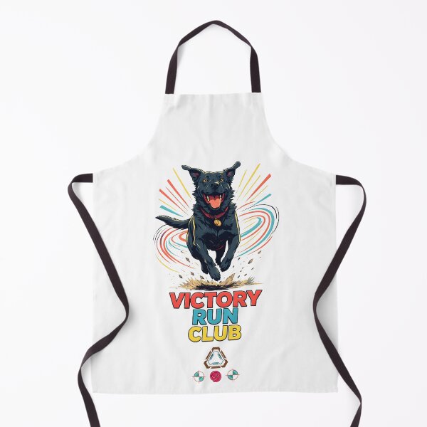 Item preview, Victory Run Club - Dynamic Black Dog Sprint Art designed and sold by Whimsy Trail Co.