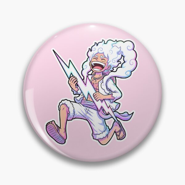 Item preview, Luffy Gear 5 Sun God Nika Lightning Bolt Anime Vector designed and sold by luffy2374.