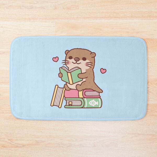 Item preview, Cute Otter Sits Atop Of Books To Read designed and sold by rustydoodle.