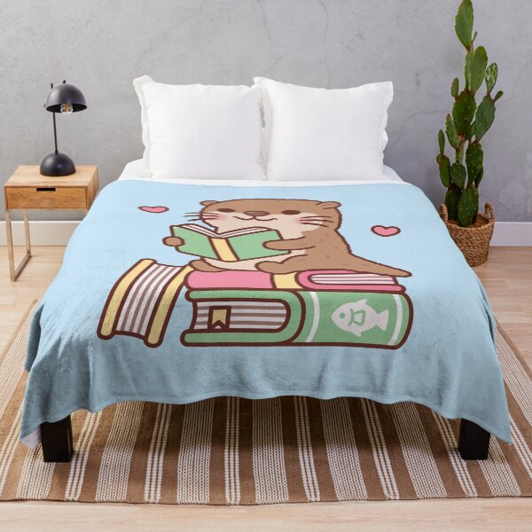 Item preview, Cute Otter Sits Atop Of Books To Read designed and sold by rustydoodle.