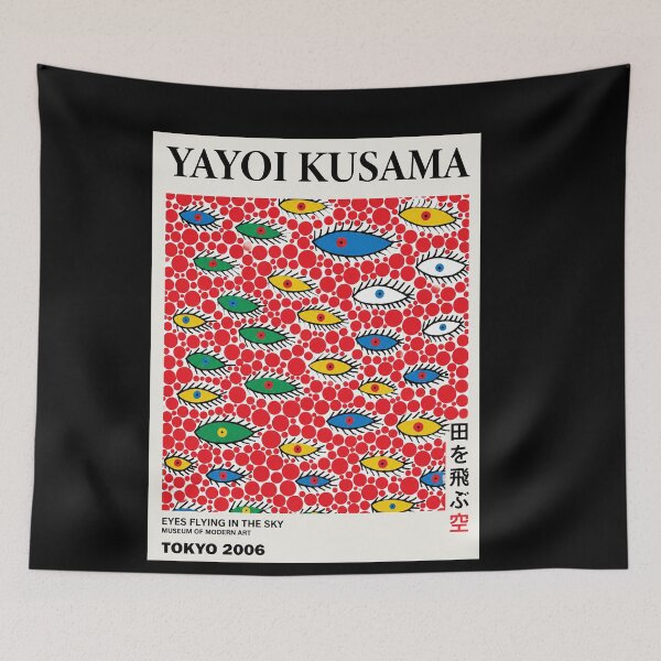 Item preview, Yayoi Kusama "Eyes Flying in the Sky" MoMA Tokyo 2006 Poster Print - Colorful Psychedelic Eye Wall Art Decor for Living Room, Bedroom, Office designed and sold by Susanspy007.
