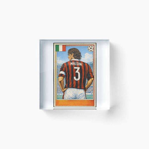 Item preview, Il Capitano - Retro Maldini AC Milan shirt. designed and sold by Tony Panini Retro.