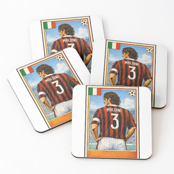 Item preview, Il Capitano - Retro Maldini AC Milan shirt. designed and sold by Tony Panini Retro.