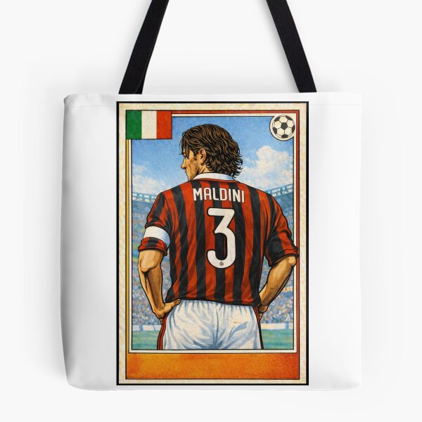 Item preview, Il Capitano - Retro Maldini AC Milan shirt. designed and sold by Tony Panini Retro.